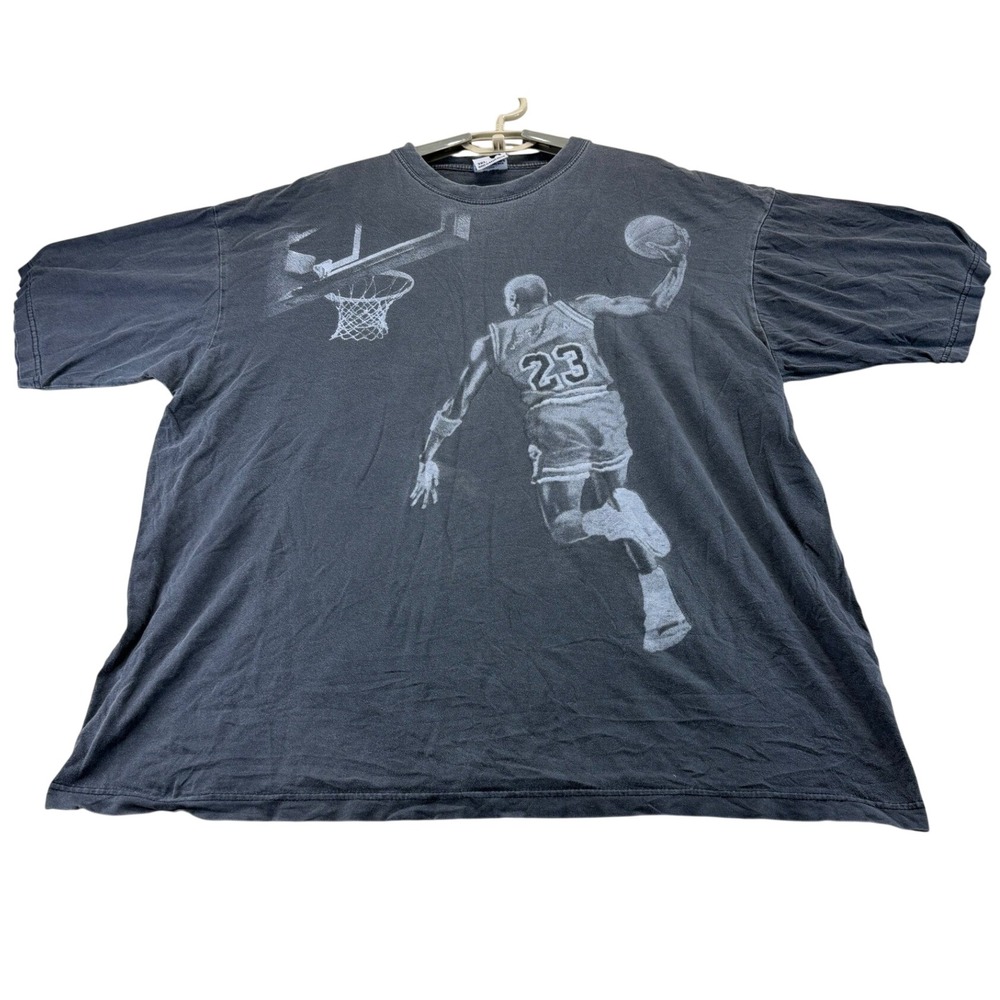 Phat Doc T-Shirt Mens 3XL Black Michael Jordan Style Dunk Graphic Heavy Cotton